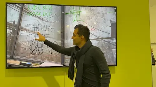 Milad drawing in VR